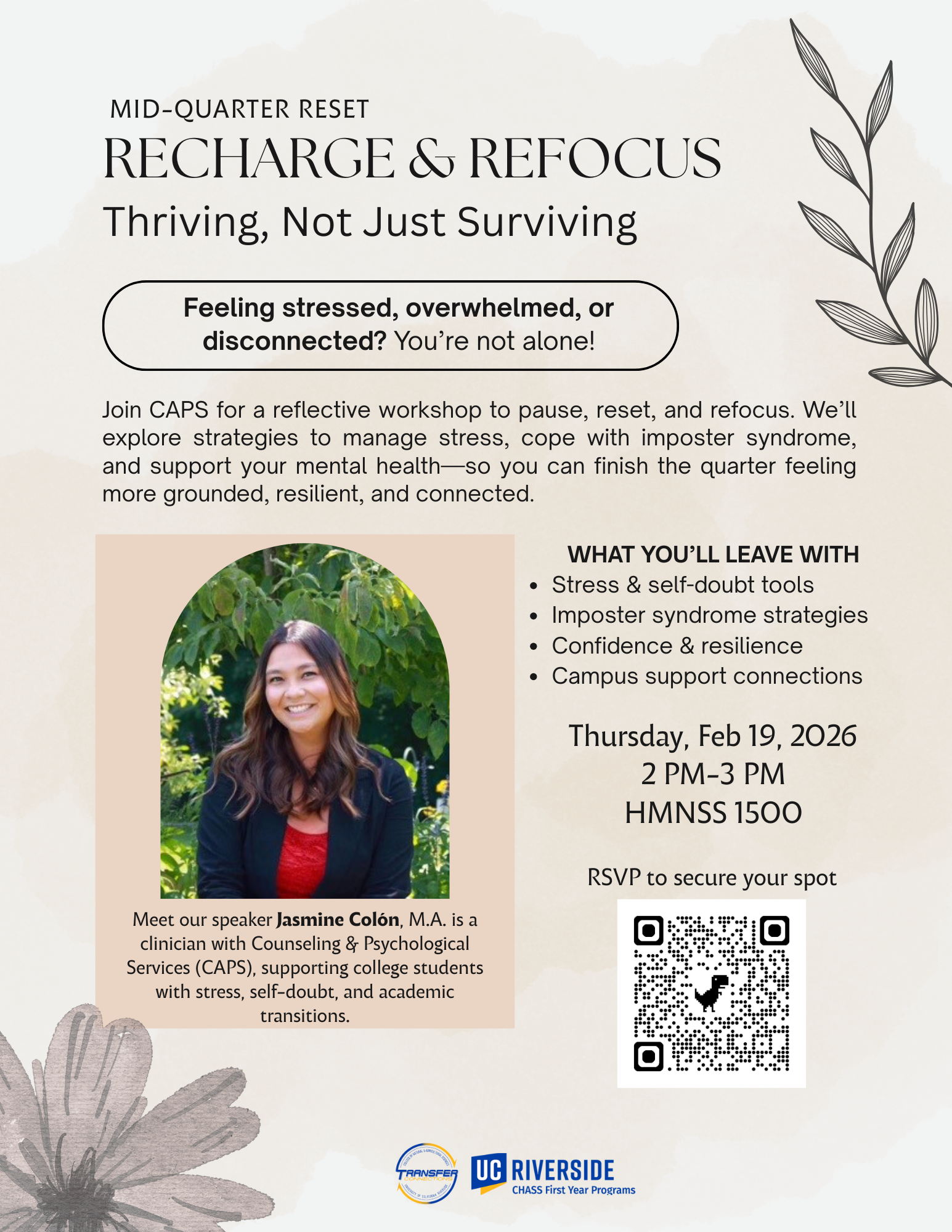 Recharge and Refocus Event