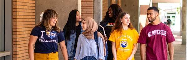 students walking