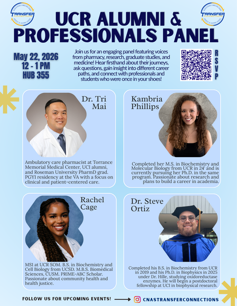 UCR Alumni and Professionals Panel